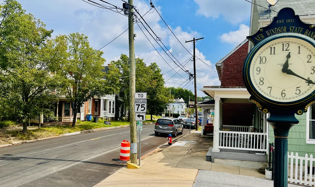 A scenic view of New Windsor, Maryland.